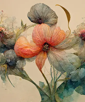 Rollo lichtundurchlässig Blume