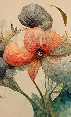 Rollo lichtundurchlässig Blume