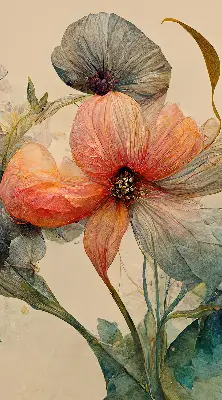 Rollo lichtundurchlässig Blume