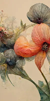 Rollo lichtundurchlässig Blume