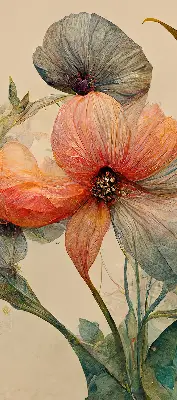 Rollo lichtundurchlässig Blume