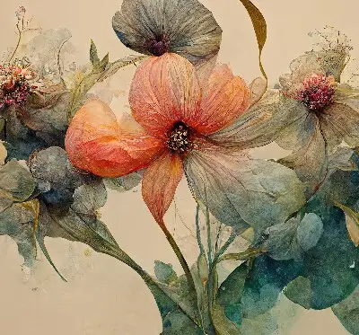 Rollo lichtundurchlässig Blume