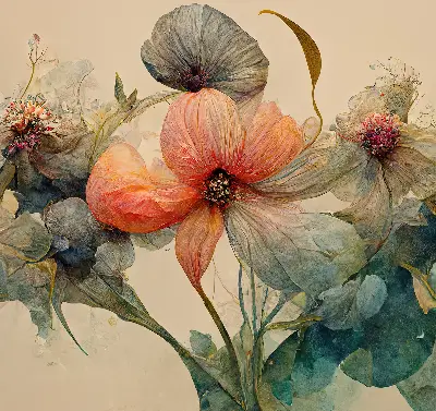 Rollo lichtundurchlässig Blume