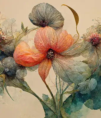 Rollo lichtundurchlässig Blume