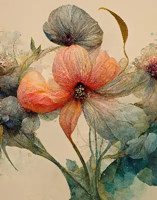 Rollo lichtundurchlässig Blume