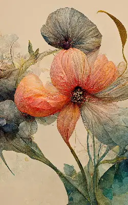 Rollo lichtundurchlässig Blume