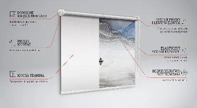Fenster rollo Verschwommene Berge