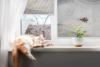 Fenster rollo Verschwommene Berge