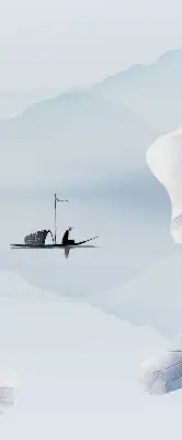 Verdunkelungsrollo Ein Fischer auf einem Boot