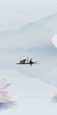 Verdunkelungsrollo Ein Fischer auf einem Boot
