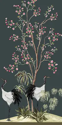 Fenster rollo Vögel am Rosenstrauch