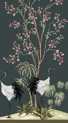 Fenster rollo Vögel am Rosenstrauch