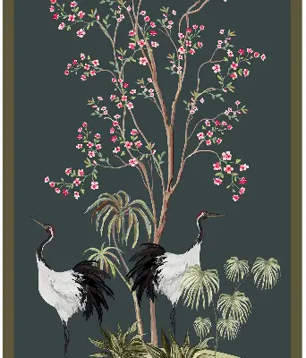 Fenster rollo Vögel am Rosenstrauch