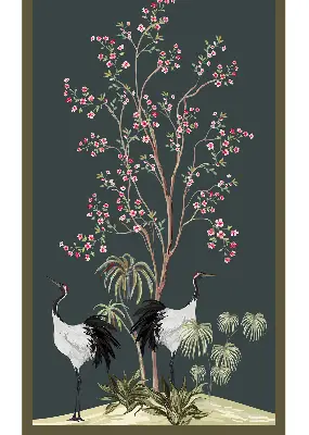 Fenster rollo Vögel am Rosenstrauch