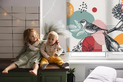 Verdunkelungsrollo Vögel