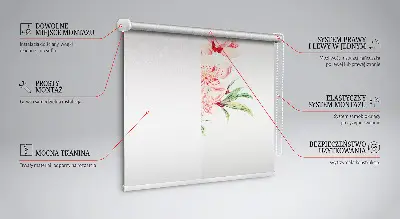 Fenster rollo Rosa Blume