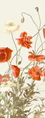 Verdunkelungsrollo Mohnblumen