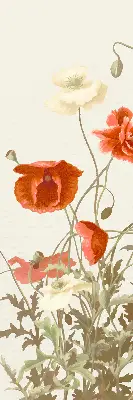 Verdunkelungsrollo Mohnblumen