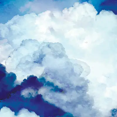 Fenster rollo Wolken