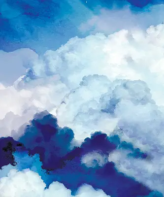 Fenster rollo Wolken