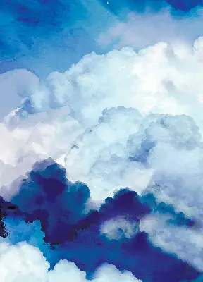Fenster rollo Wolken