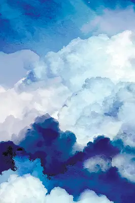 Fenster rollo Wolken