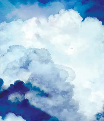 Fenster rollo Wolken