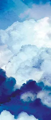 Fenster rollo Wolken