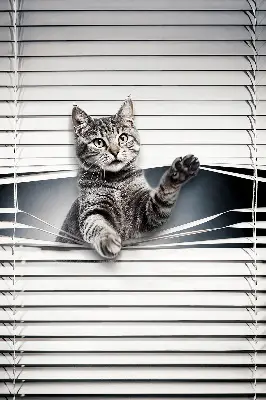 Fenster rollo Katze