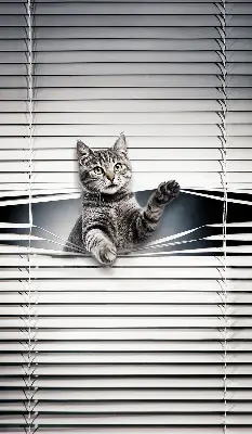 Fenster rollo Katze