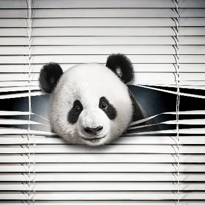 Fenster rollo Panda
