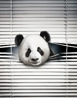 Fenster rollo Panda