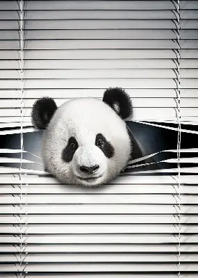 Fenster rollo Panda