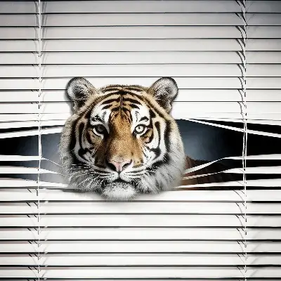 Rollo lichtundurchlässig Tiger