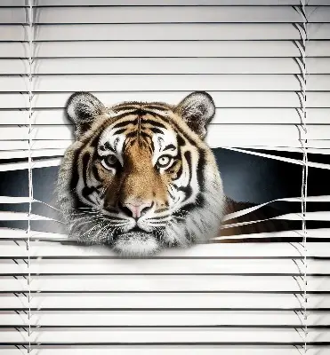 Rollo lichtundurchlässig Tiger