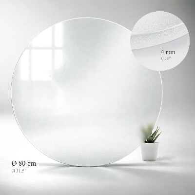 Runde Glastischplatte Lichtdurchlässige