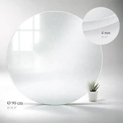 Runde Glastischplatte Lichtdurchlässige