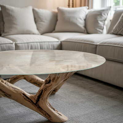 Runde tischplatte Grafische Marmorkomposition