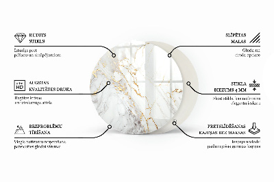 Runde tischplatte Kratzer auf der Betonoberfläche