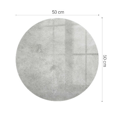 Runde tischplatte Kratzer auf der Betonoberfläche