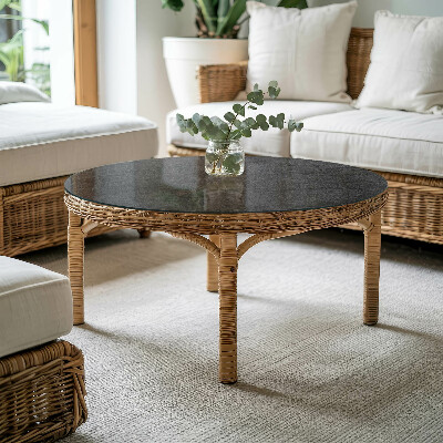 Runde tischplatte Steintexturmotiv