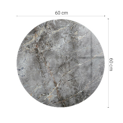 Runde tischplatte Stilvolles Marmormuster
