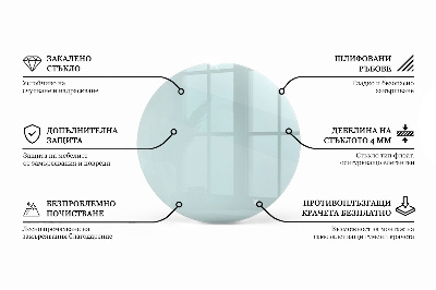 Glasplatte für runden tisch transparent