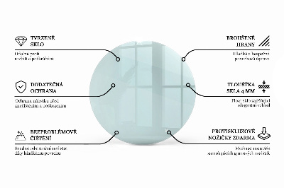 Glasplatte für runden tisch transparent