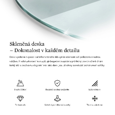 Glasplatte für runden tisch transparent