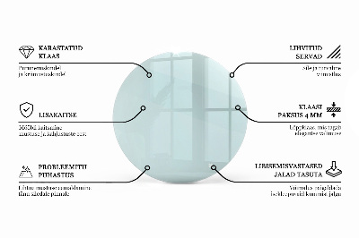 Glasplatte für runden tisch transparent