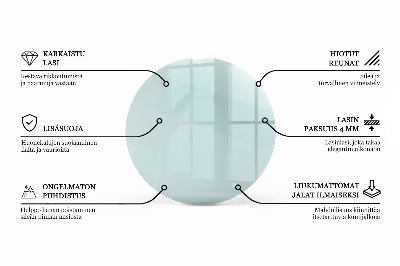 Glasplatte für runden tisch transparent
