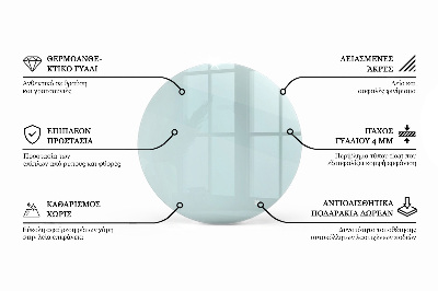 Glasplatte für runden tisch transparent