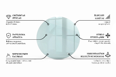 Glasplatte für runden tisch transparent