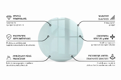 Glasplatte für runden tisch transparent
